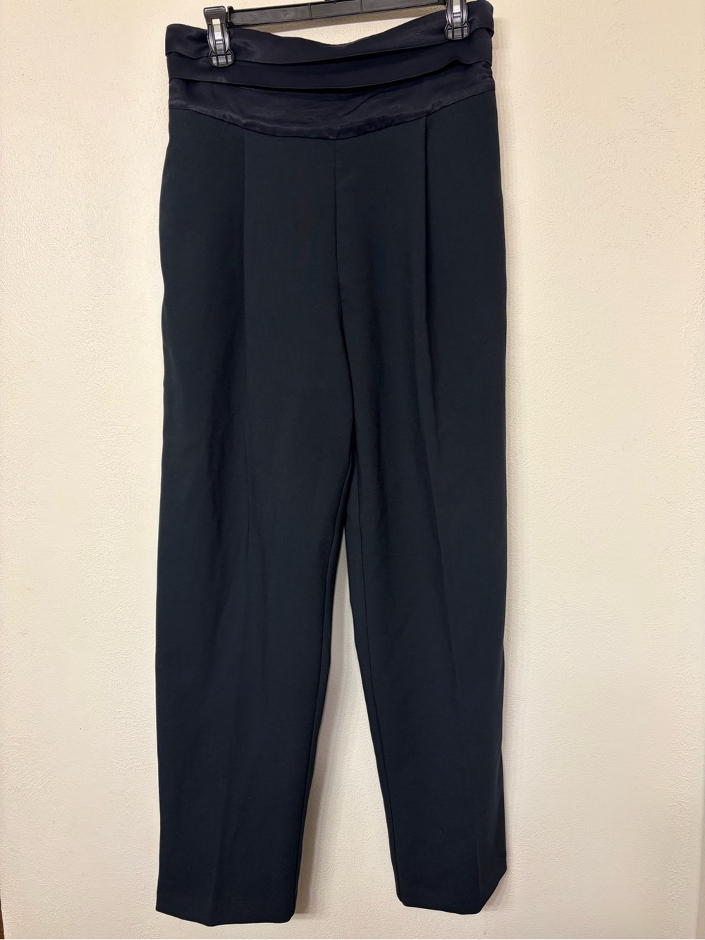 Maeve Anthropologie Women’s Navy Blue Cummerbund Wide-Leg Dress Pants Size 10
